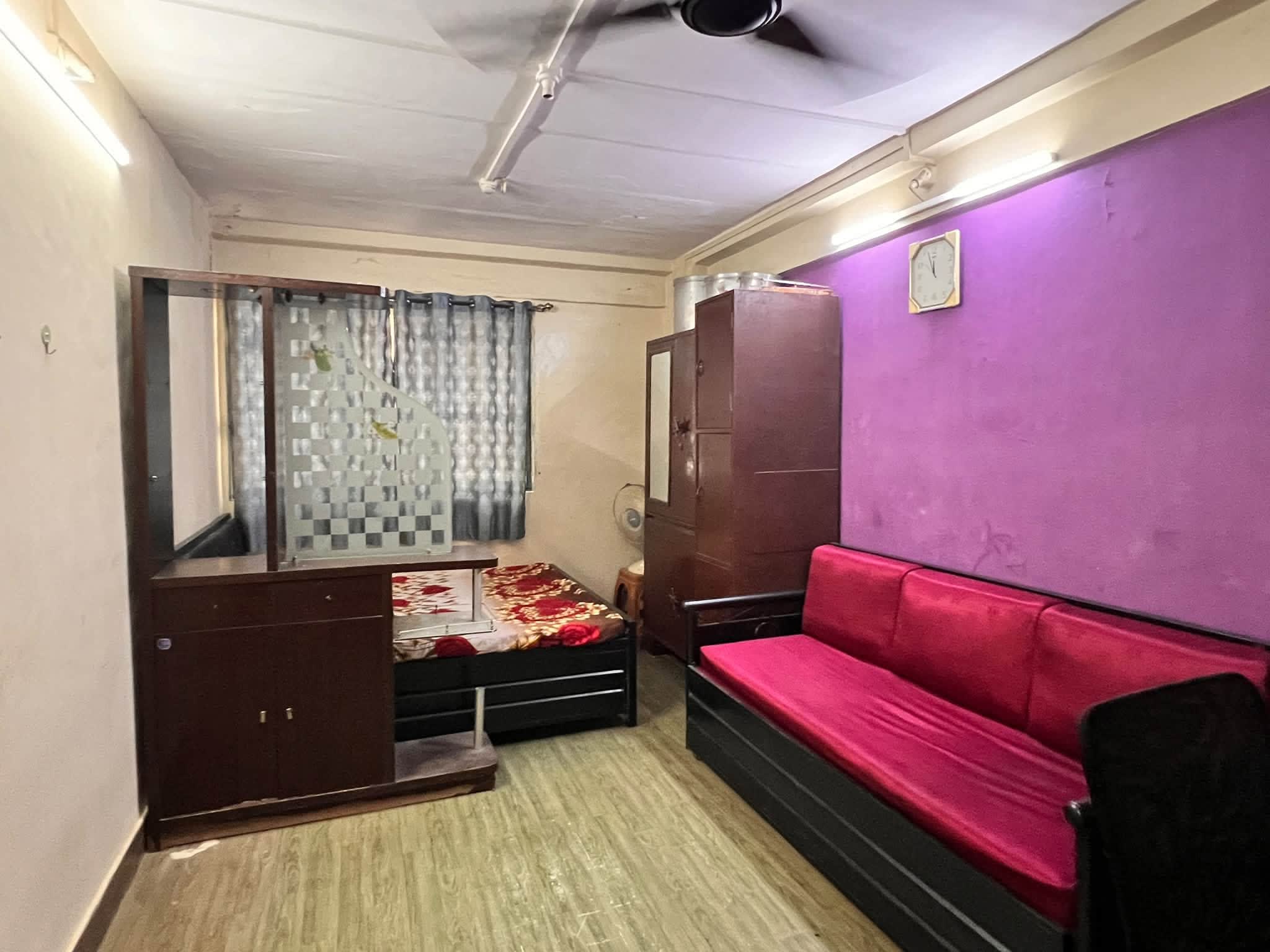 1 RK Semi Furnished Flat for Rent of Rs.20K at Malad West, Off Marve Road, Bhoomi Mart, Near Billabong School.